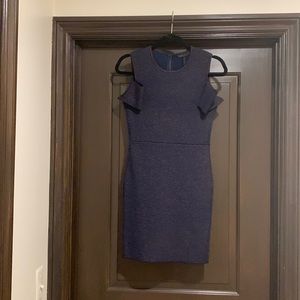 NWOT - navy & metallic gold dress